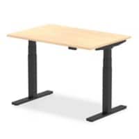 dynamic Air Sit Stand Desk Rectangular Maple T-Foot 1,200 (W) x 800 (D) x 665 (H) mm MFC (Melamine Faced Chipboard)