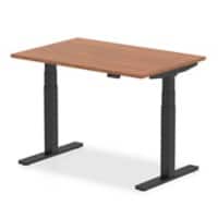 dynamic Air Sit Stand Desk Rectangular Walnut T-Foot 1,200 (W) x 800 (D) x 665 (H) mm MFC (Melamine Faced Chipboard)