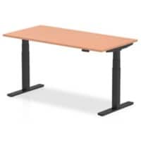 dynamic Air Sit Stand Desk Rectangular Beech T-Foot 1,600 (W) x 800 (D) x 665 (H) mm MFC (Melamine Faced Chipboard)