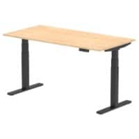 dynamic Air Sit Stand Desk Rectangular Maple T-Foot 1,600 (W) x 800 (D) x 665 (H) mm MFC (Melamine Faced Chipboard)