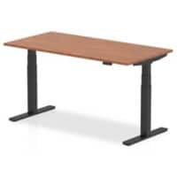 dynamic Air Sit Stand Desk Rectangular Walnut T-Foot 1,600 (W) x 800 (D) x 665 (H) mm MFC (Melamine Faced Chipboard)