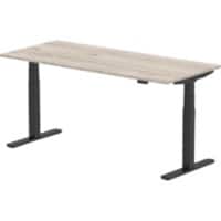 dynamic Air Sit Stand Desk Rectangular Grey Oak T-Foot 1,800 (W) x 800 (D) x 665 (H) mm MFC (Melamine Faced Chipboard)