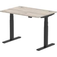 dynamic Air Sit Stand Desk Rectangular Grey Oak T-Foot 3 Drawers 1,200 (W) x 800 (D) x 665 (H) mm MFC (Melamine Faced Chipboard)