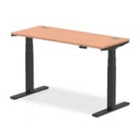 dynamic Air Sit Stand Desk Rectangular Beech T-Foot 2 Drawers 1,400 (W) x 600 (D) x 665 (H) mm MFC (Melamine Faced Chipboard)