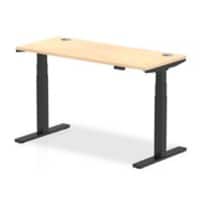 dynamic Air Sit Stand Desk Rectangular Maple T-Foot 3 Drawers 1,400 (W) x 600 (D) x 665 (H) mm MFC (Melamine Faced Chipboard)