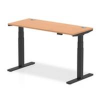 dynamic Air Sit Stand Desk Rectangular Oak T-Foot 2 Drawers 1,400 (W) x 600 (D) x 665 (H) mm MFC (Melamine Faced Chipboard)