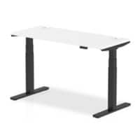dynamic Air Sit Stand Desk Rectangular White T-Foot 3 Drawers 1,400 (W) x 600 (D) x 665 (H) mm MFC (Melamine Faced Chipboard)