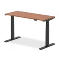 dynamic Air Sit Stand Desk Rectangular Walnut T-Foot 2 Drawers 1,400 (W) x 600 (D) x 665 (H) mm MFC (Melamine Faced Chipboard)