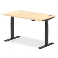 dynamic Air Sit Stand Desk Rectangular Maple T-Foot 1,400 (W) x 800 (D) x 665 (H) mm MFC (Melamine Faced Chipboard)