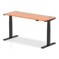 dynamic Air Sit Stand Desk Rectangular Beech T-Foot 2 Drawers 1,600 (W) x 600 (D) x 665 (H) mm MFC (Melamine Faced Chipboard)