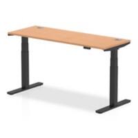 dynamic Air Sit Stand Desk Rectangular Oak T-Foot 3 Drawers 1,600 (W) x 600 (D) x 665 (H) mm MFC (Melamine Faced Chipboard)