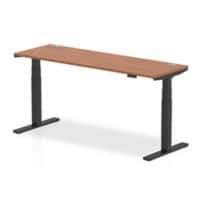 dynamic Air Sit Stand Desk Rectangular Walnut T-Foot 1,800 (W) x 600 (D) x 665 (H) mm MFC (Melamine Faced Chipboard)