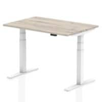 dynamic Height Adjustable Desk Air HAS128WGRY Grey Oak 1200 mm x 800 mm x 660 - 1310 mm