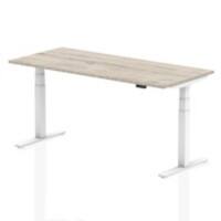 dynamic Air Sit Stand Desk Rectangular Grey Oak T-Foot 1,800 (W) x 800 (D) x 665 (H) mm MFC (Melamine Faced Chipboard)
