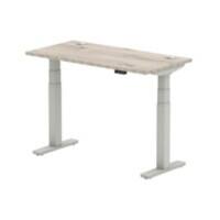 dynamic Air Sit Stand Desk Rectangular Grey Oak T-Foot 1,200 (W) x 600 (D) x 665 (H) mm MFC (Melamine Faced Chipboard)
