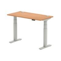 dynamic Air Sit Stand Desk Rectangular Oak T-Foot 1,200 (W) x 600 (D) x 665 (H) mm MFC (Melamine Faced Chipboard)