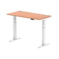 dynamic Air Sit Stand Desk Rectangular Beech T-Foot 1,200 (W) x 600 (D) x 665 (H) mm MFC (Melamine Faced Chipboard)