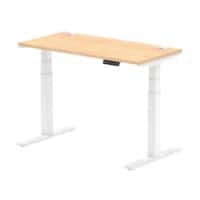 dynamic Air Sit Stand Desk Rectangular Maple T-Foot 1,200 (W) x 600 (D) x 665 (H) mm MFC (Melamine Faced Chipboard)