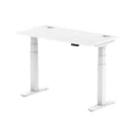dynamic Air Sit Stand Desk Rectangular White T-Foot 1,200 (W) x 600 (D) x 665 (H) mm MFC (Melamine Faced Chipboard)
