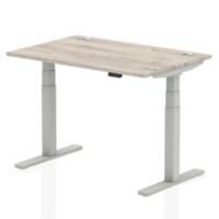 dynamic Height Adjustable Desk Air HASCP128SGRY Grey Oak 1200 mm x 800 mm x 660 - 1310 mm