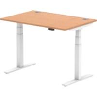dynamic Air Sit Stand Desk Rectangular Oak T-Foot 1,200 (W) x 800 (D) x 665 (H) mm MFC (Melamine Faced Chipboard)