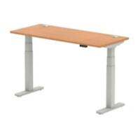 dynamic Air Sit Stand Desk Rectangular Oak T-Foot 1,400 (W) x 600 (D) x 665 (H) mm MFC (Melamine Faced Chipboard)