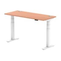 dynamic Air Sit Stand Desk Rectangular Beech T-Foot 1,400 (W) x 600 (D) x 665 (H) mm MFC (Melamine Faced Chipboard)