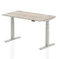 dynamic Height Adjustable Desk Air HASCP148SGRY Grey Oak 1400 mm x 800 mm x 660 - 1310 mm