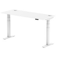 dynamic Air Sit Stand Desk Rectangular White T-Foot 1,600 (W) x 600 (D) x 665 (H) mm MFC (Melamine Faced Chipboard)