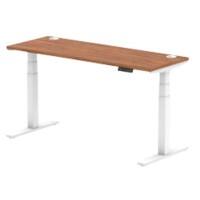 dynamic Air Sit Stand Desk Rectangular Walnut T-Foot 1,600 (W) x 600 (D) x 665 (H) mm MFC (Melamine Faced Chipboard)
