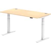 dynamic Air Sit Stand Desk Rectangular Maple T-Foot 1,600 (W) x 800 (D) x 665 (H) mm MFC (Melamine Faced Chipboard)