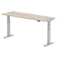 dynamic Air Sit Stand Desk Rectangular Grey Oak T-Foot 1,800 (W) x 600 (D) x 665 (H) mm MFC (Melamine Faced Chipboard)