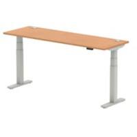 dynamic Air Sit Stand Desk Rectangular Oak T-Foot 1,800 (W) x 600 (D) x 665 (H) mm MFC (Melamine Faced Chipboard)