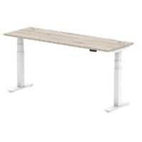 dynamic Height Adjustable Desk Air HASCP186WGRY Grey Oak 1800 mm x 600 mm x 660 - 1310 mm