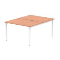 dynamic Evolve Plus Back to Back Desk Rectangular Beech H-Frame 1,200 (W) x 1,600 (D) x 750 (H) mm MFC (Melamine Faced Chipboard)