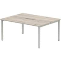 dynamic Computer Desk Evolve Plus B2P12GRYS Grey Oak 1200 mm x 1600 mm x 730 mm