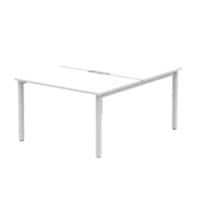 dynamic Evolve Plus Back to Back Desk Rectangular White H-Frame 1,200 (W) x 1,600 (D) x 750 (H) mm MFC (Melamine Faced Chipboard)