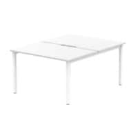 dynamic Evolve Plus Back to Back Desk Rectangular White H-Frame 1,200 (W) x 1,600 (D) x 750 (H) mm MFC (Melamine Faced Chipboard)