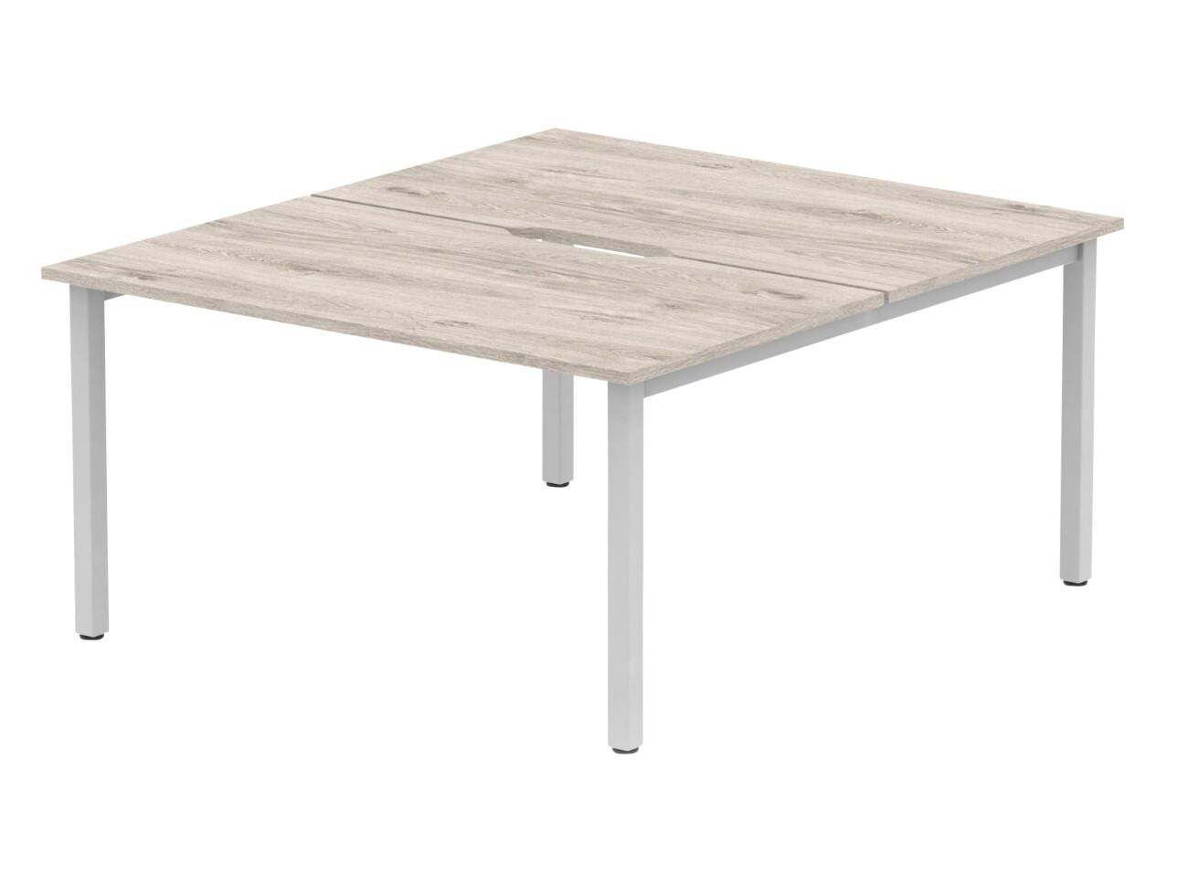 dynamic Computer Desk Evolve Plus B2P14GRYS Grey Oak 1400 mm x 1600 mm ...