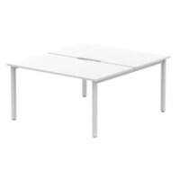 dynamic Evolve Plus Back to Back Desk Rectangular White H-Frame 1,400 (W) x 1,600 (D) x 750 (H) mm MFC (Melamine Faced Chipboard)