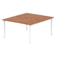 dynamic Evolve Plus Back to Back Desk Rectangular Walnut H-Frame 1,400 (W) x 1,600 (D) x 750 (H) mm MFC (Melamine Faced Chipboard)