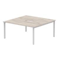 dynamic Computer Desk Evolve Plus B2P16GRYS Grey Oak 1600 mm x 1600 mm x 730 mm