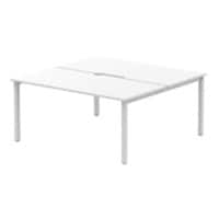 dynamic Evolve Plus Back to Back Desk Rectangular White H-Frame 1,600 (W) x 1,600 (D) x 750 (H) mm MFC (Melamine Faced Chipboard)