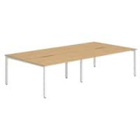 dynamic Evolve Plus Computer Desk Rectangular Beech 2,400 (W) x 1,600 (D) x 730 (H) mm MFC