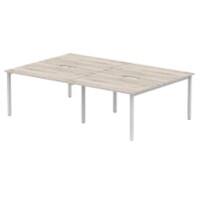 dynamic Computer Desk Evolve Plus B4P12GRYS Grey Oak 2400 mm x 1600 mm x 730 mm