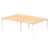 dynamic Computer Desk Evolve Plus B4P12MPEW Maple 2400 mm x 1600 mm x 730 mm