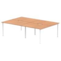 dynamic Computer Desk Evolve Plus B4P12OAKW Oak 2400 mm x 1600 mm x 730 mm