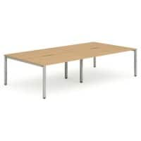 dynamic Evolve Plus Computer Desk Rectangular Beech 2,800 (W) x 1,600 (D) x 730 (H) mm MFC