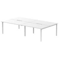 dynamic Evolve Plus Back to Back Desk Rectangular White H-Frame 2,800 (W) x 1,600 (D) x 750 (H) mm MFC (Melamine Faced Chipboard)