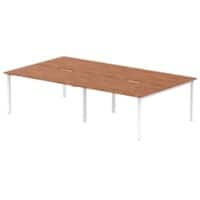 dynamic Evolve Plus Back to Back Desk Rectangular Walnut H-Frame 2,800 (W) x 1,600 (D) x 750 (H) mm MFC (Melamine Faced Chipboard)